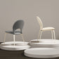 Piernas blancas silla de comedor tapizada contemporánea para el hogar