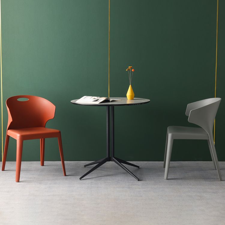Contemporary Style Plastic Dining Room Chair Multicolor Wingback Side Chair Clearhalo ' kitchen&dining_furn' 'Dining Chairs' 'Dining Tables & Seating' 'dining_chair' 'furn' 'furn_dining_chair' 'Furniture' 'furniture_dining_chair' 'Kitchen & Dining Furniture' 'kitchen' 1200x1200_3c3ea8c6-40d7-4d1d-be6c-52ccac81d870