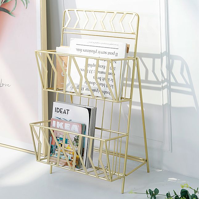 Contemporary Bookshelf Metal Vertical Shelf Bookcase for Living Room Clearhalo 'Bookcases' 'furn' 'furn_bookcases' 'Furniture' 'Office Furniture' 1200x1200_3c3f9d55-b174-449d-9c1d-5fe61bddcc81