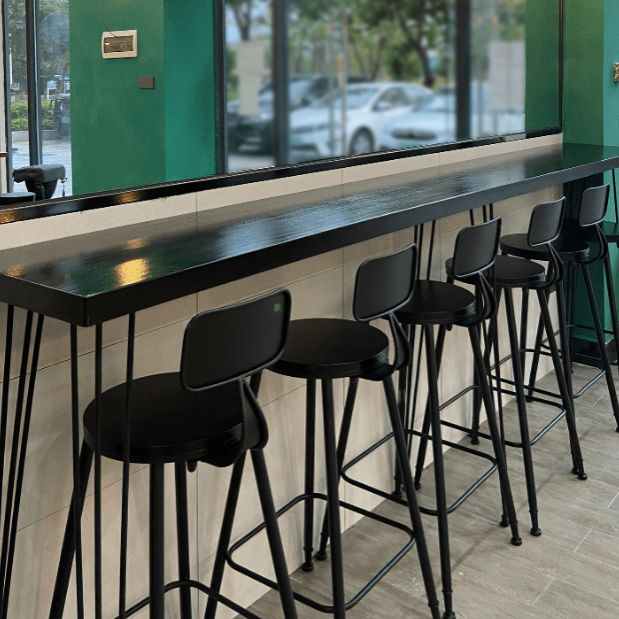 Solid Wood Counter Table with Rectangle Table Top Legs Table - 41.3" H Clearhalo 'Bar Furniture' 'Bar Tables' 'bar_tables' 'furn' 'furn_bar_tables' 'Furniture' 'furniture_bar_tables' 'Kitchen & Dining Furniture' 1200x1200_3c4075a9-e155-403d-8fc2-7c4accc6f524