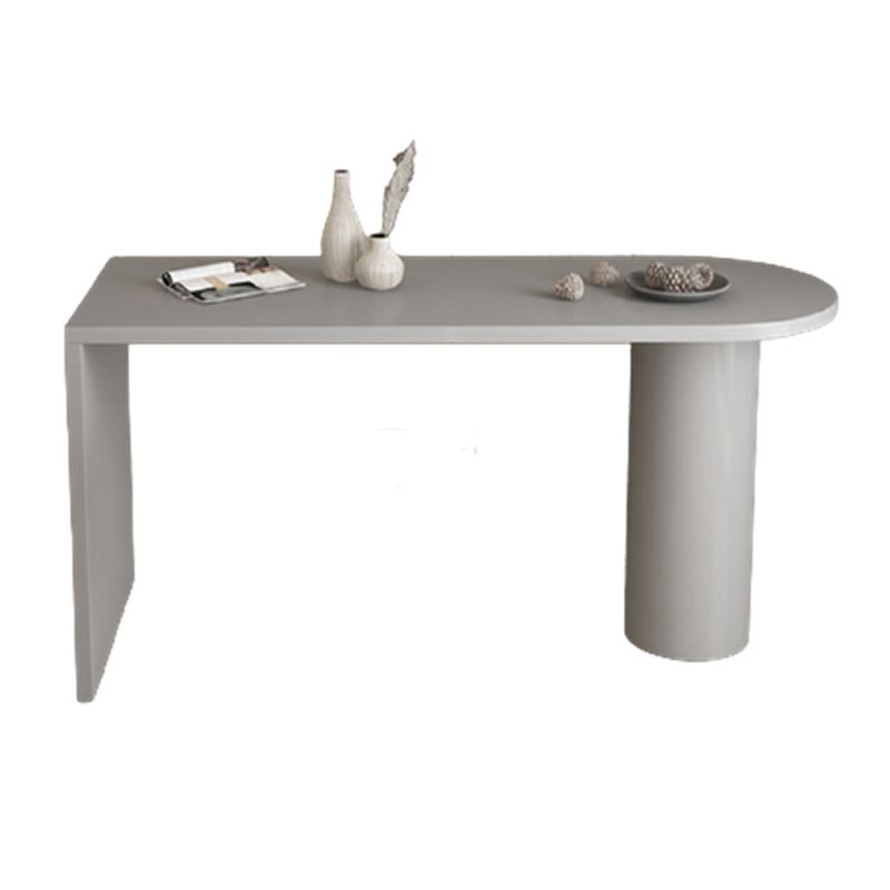 Mesa de bar de madera interior Mesa de altura de barra de pedestal doble industrial