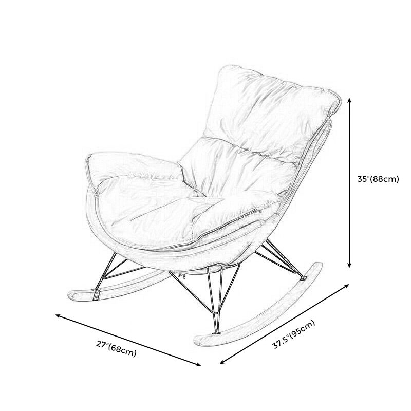 26.77" L x 37.40" W x 34.64" H Reclining Armless Lounge Chair with Sewn Pillow Back Clearhalo 'Accent Chairs' 'accent_chairs' 'Chairs & Seating' 'furn' 'furn_accent_chairs' 'Furniture' 'furniture_accent_chairs' 'Living Room Furniture' 1200x1200_3c47abaf-61e0-45e8-b3ce-139a2101ea1c