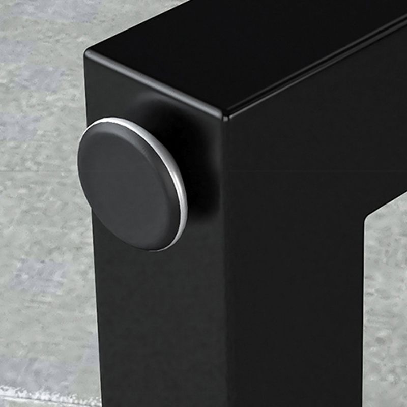 Black and Metal Base Table Rectangle Industrial Sintered Stone Bar Table Clearhalo 'Bar Furniture' 'Bar Tables' 'bar_tables' 'furn' 'furn_bar_tables' 'Furniture' 'Kitchen & Dining Furniture' 1200x1200_3c4b887c-ef93-40d6-9eb2-12688461f66f