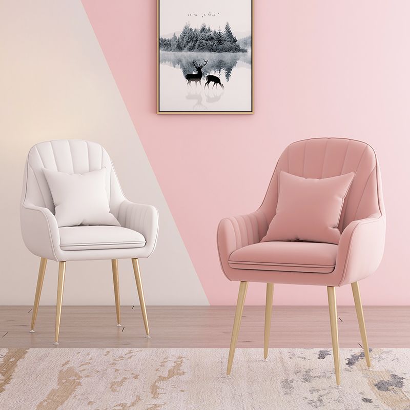 Metal Contemporary Home Side Chair Parsons Chair 18'' Wide Chair for Kitchen Clearhalo ' kitchen&dining_furn' 'Dining Chairs' 'Dining Tables & Seating' 'dining_chair' 'Furniture' 'furniture_dining_chair' 'Kitchen & Dining Furniture' 'kitchen' 1200x1200_3c52a8fa-8f99-4b2c-b614-91e90cd17a71