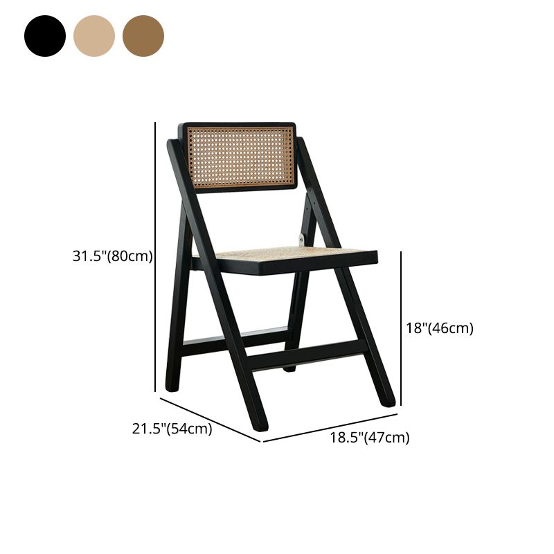 Contemporary Open Back Side Chair Solid Wood Matte Finish Dining Armless Chair Clearhalo ' kitchen&dining_furn' 'Dining Chairs' 'Dining Tables & Seating' 'dining_chair' 'furn' 'furn_dining_chair' 'Furniture' 'furniture_dining_chair' 'Kitchen & Dining Furniture' 'kitchen' 1200x1200_3c52cd28-524d-4931-8abd-10655b6ad2a5