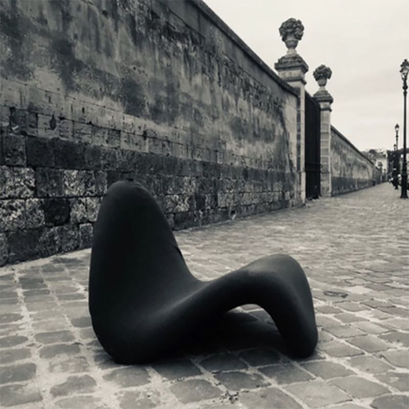 37.80" Wide Contemporary Style Single Sofa Chair Fixed Back Armless Chair