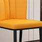 Modern Kitchen Leather Dining Chair 36"H Parsons Chair with Metal Legs Clearhalo ' kitchen&dining_furn' 'Dining Chairs' 'Dining Tables & Seating' 'dining_chair' 'furn' 'furn_dining_chair' 'Furniture' 'furniture_dining_chair' 'Kitchen & Dining Furniture' 'kitchen' 1200x1200_3c5388f5-2d71-4cab-9f3a-f476d0b33600