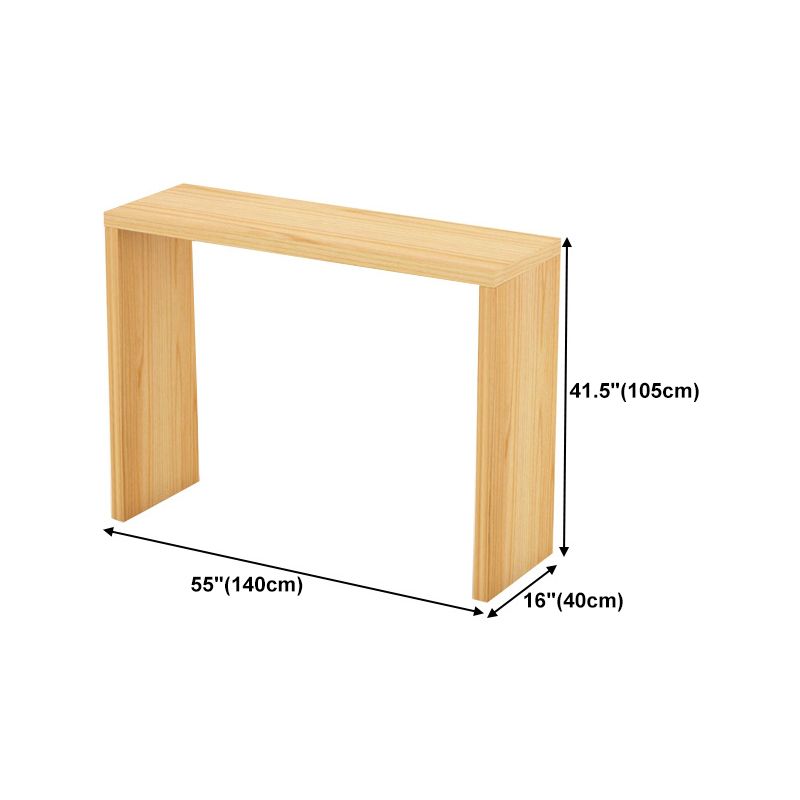 Contemporary Style Rectangle Bar Counter Table Wooden Dining Table for Kitchen Clearhalo 'Bar Furniture' 'Bar Tables' 'bar_tables' 'furn' 'furn_bar_tables' 'Furniture' 'furniture_bar_tables' 'Kitchen & Dining Furniture' 1200x1200_3c54511d-3335-46be-a014-77ac9cf44217
