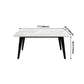 Sintered Stone White Dining Table Retro Modern 4 Legs Table for Dining Room Clearhalo ' dining_table' 'Dining Tables & Seating' 'Dining Tables' 'furn' 'furn_dining_table' 'Furniture' 'furniture_dining_table' 'Kitchen & Dining Furniture' 'kitchen&dining_furn' 'kitchen' 'kitchen_dining_table' 1200x1200_3c586bcb-ee14-4f28-a0f3-23b94b2d6e11