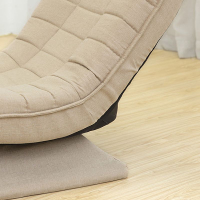 Sedia a poltrona in metallo reclinabile con miscela in cotone giutrio