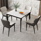 Square 4 Legs Table Industrial Style Stone Dinette Table for Dining Room Clearhalo ' dining_table' 'Dining Tables & Seating' 'Dining Tables' 'furn' 'furn_dining_table' 'Furniture' 'furniture_dining_table' 'Kitchen & Dining Furniture' 'kitchen&dining_furn' 'kitchen' 'kitchen_dining_table' 1200x1200_3c5b8b58-b976-4c8b-92d7-ba41739cf729