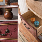 Traditionelle Aufbewahrungstorte -Kommode Massive Holzkommode mit 3/4/5 Schubladen