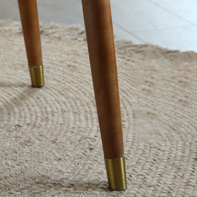 Eigentijdse massief houten top voetstuk eettafel ingesteld voor thuis