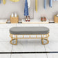 Banc d'entrée de style moderne banc de siège en métal, largeur de 14 pouces