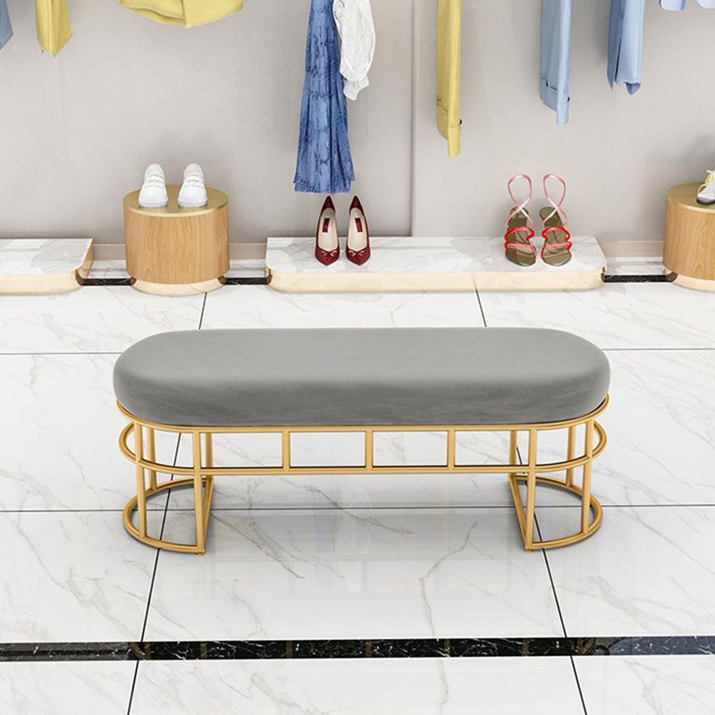 Banc d'entrée de style moderne banc de siège en métal, largeur de 14 pouces