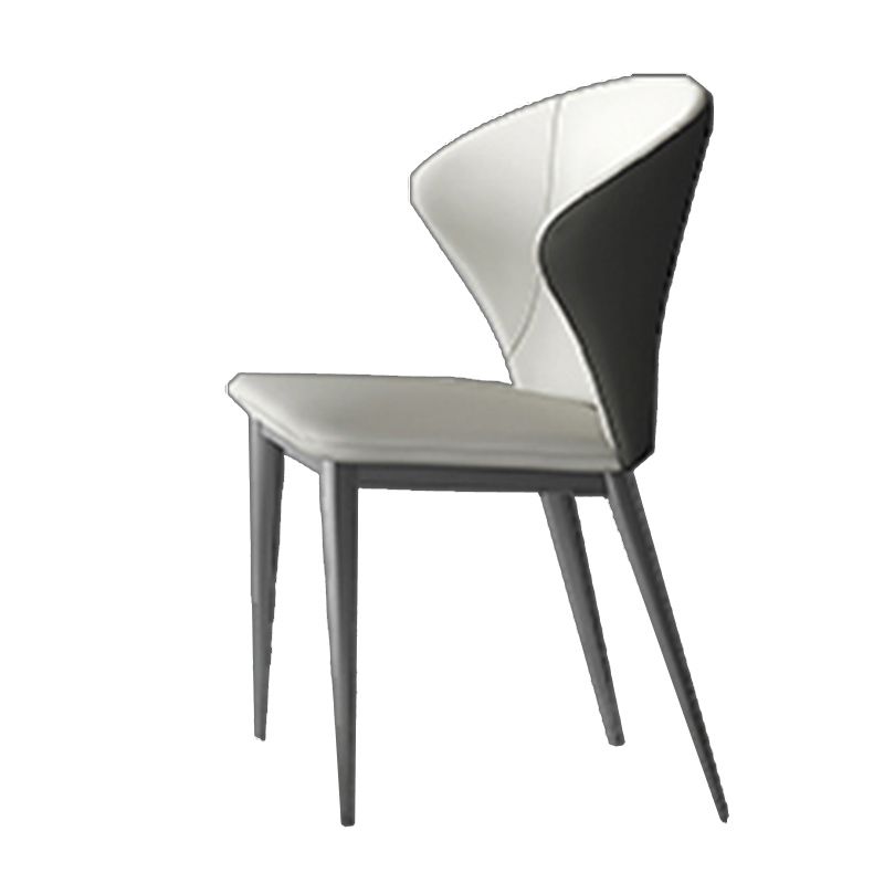 White Dining Table Set with Silver Metal Base 1/3/4/5/8 Pieces Glam Dinette Set for Home