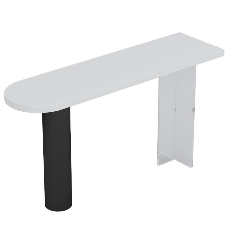 Stone/Wood Bar Dining Table Modern Oval Bar Table with Double Pedestal Clearhalo 'Bar Furniture' 'Bar Tables' 'bar_tables' 'furn' 'furn_bar_tables' 'Furniture' 'furniture_bar_tables' 'Kitchen & Dining Furniture' 1200x1200_3c60450a-1c4c-42ec-9d7e-c9fb71b865dc