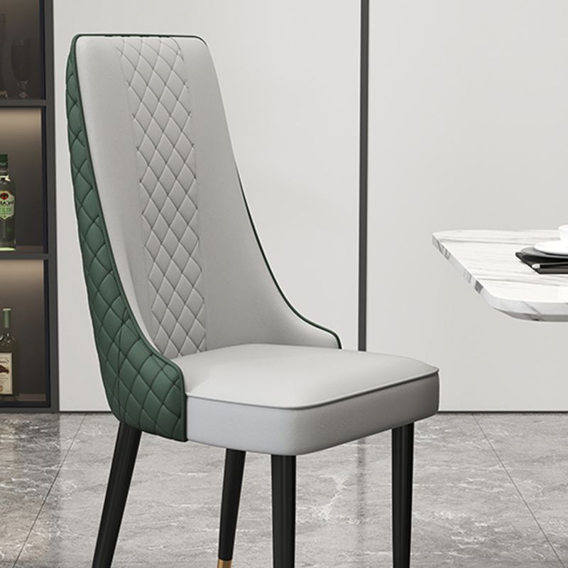 Chaise latéral de style glamour Parsons Parsons Indoor Dining Chair pour le salon
