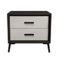 Two Drawer Solid Color Wood Nightstand 19.2"Tall Night Table Clearhalo 'Bedroom Furniture' 'furn' 'furn_night_stand' 'Furniture' 'night_stand' 'Nightstands' 1200x1200_3c60f58e-0924-4e0f-9e46-86ee9d4e044f