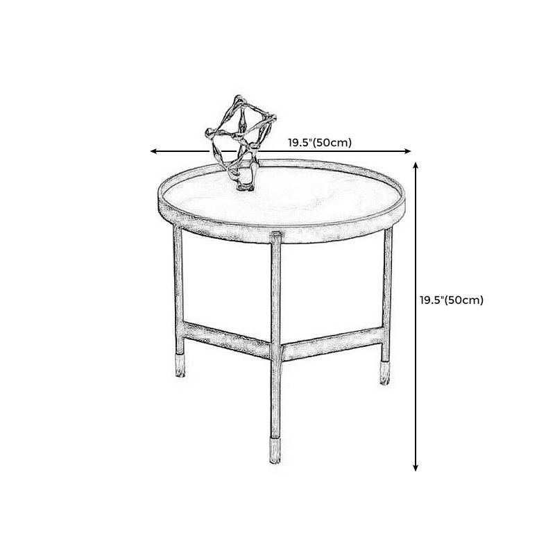 3 benen basisontwerp cocktailtafel rotsplaat bureaublad ronde salontafel met ijzeren basis