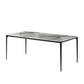 Stone Top Dining Table Contemporary Dining Table with 4 Legs in Black Clearhalo ' dining_table' 'Dining Tables & Seating' 'Dining Tables' 'furn' 'furn_dining_table' 'Furniture' 'furniture_dining_table' 'Kitchen & Dining Furniture' 'kitchen&dining_furn' 'kitchen' 'kitchen_dining_table' 1200x1200_3c61f822-9a17-4408-9a28-46915a93d426