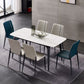 Modern Armless Dining Chairs Parsons Side Chair Set for Kitchen