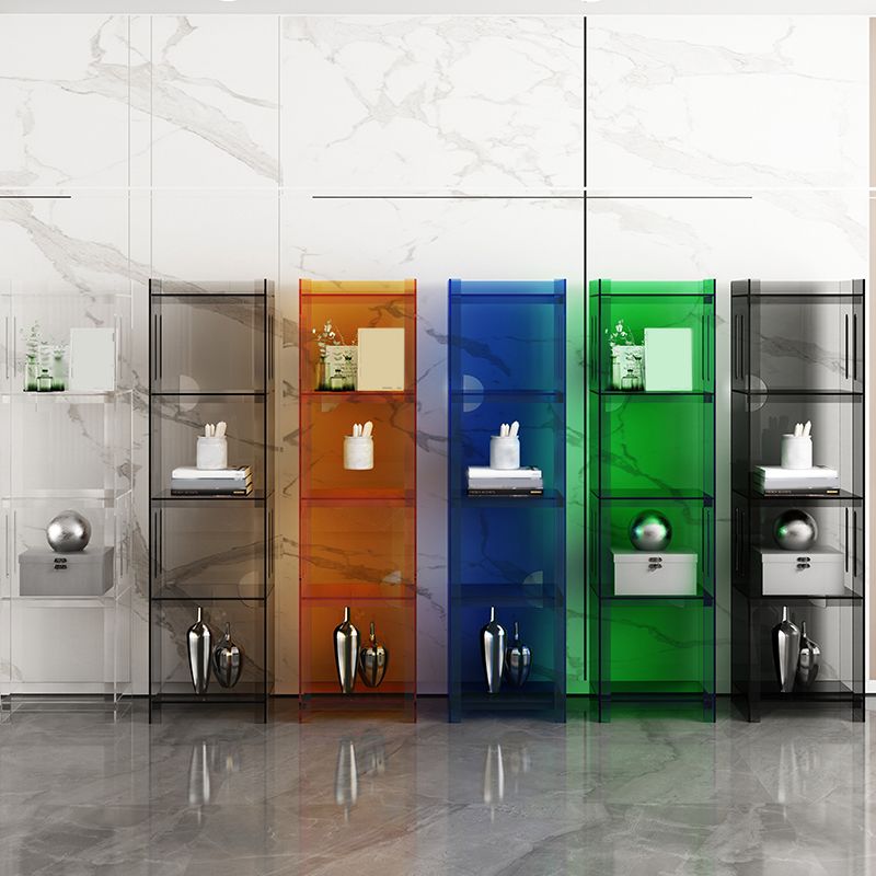 Modern Style Closed Back Bookcase Acrylic Standard Bookshelf Clearhalo 'Bookcases' 'furn' 'furn_bookcases' 'Furniture' 'Office Furniture' 1200x1200_3c63554f-afa5-4452-be43-cce2449af023