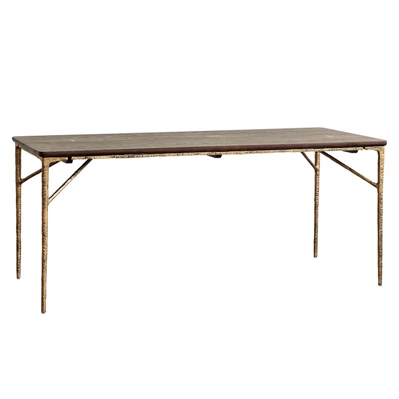 Traditional Luxury Dining Table Rectangle Solid Wood Dining Table with Metal Base Clearhalo 'Dining Tables & Seating' 'Dining Tables' 'dining_table' 'furn' 'furn_dining_table' 'Furniture' 'furniture_dining_table' 'Kitchen & Dining Furniture' 'kitchen' 'kitchen_dining_table' 1200x1200_3c642e31-ff3d-4f8f-8463-9f572652d4ee