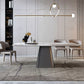 Modern Style Rectangle Dining Table Sintered Stone Pedestal Dining Table for Home Use Clearhalo ' dining_table' 'Dining Tables & Seating' 'Dining Tables' 'furn' 'furn_dining_table' 'Furniture' 'furniture_dining_table' 'Kitchen & Dining Furniture' 'kitchen&dining_furn' 'kitchen' 'kitchen_dining_table' 1200x1200_3c65a872-32de-4925-96de-9acaf8f96a05