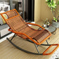 Modern Rocker Wicker Woven Rope Sedia a dondolo reclinabile