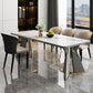 Modern Style Stone Furniture 5/7/9/11 Pcs Rectangle Shape Dinette Table with Dining Chair