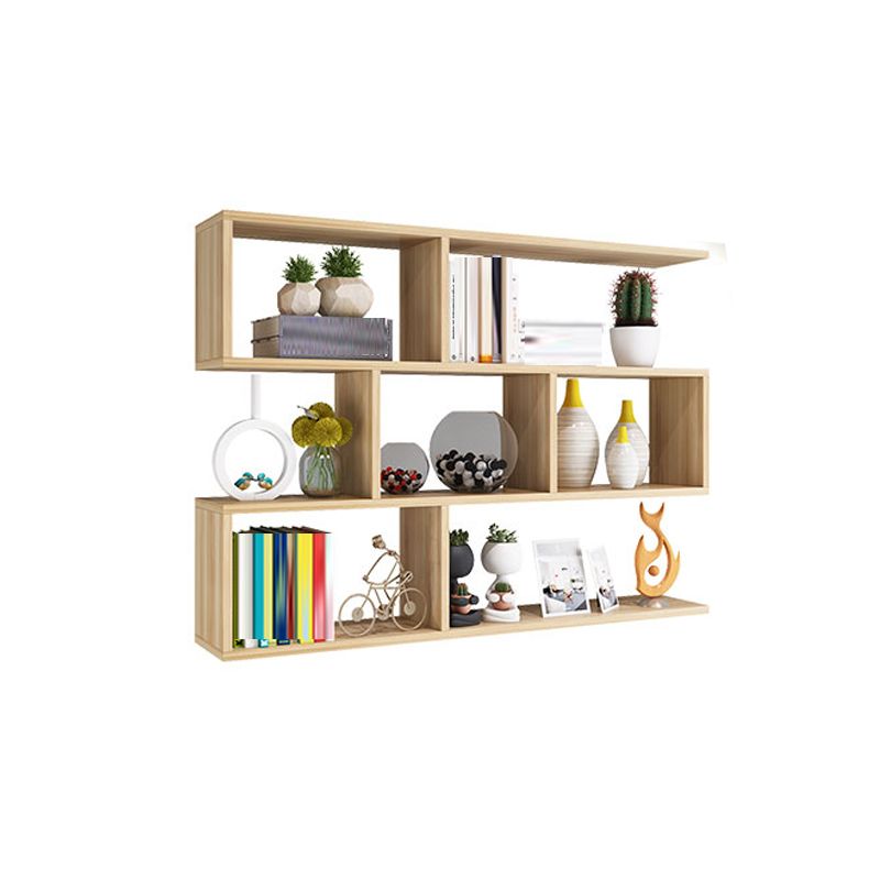 Modern Open Wall Mounted Shelf Bookcase Engineered Wood Bookshelf for Study Room Clearhalo 'Bookcases' 'furn' 'furn_bookcases' 'Furniture' 'Office Furniture' 1200x1200_3c670287-20b3-4ce0-96aa-f6e3ad23de7d
