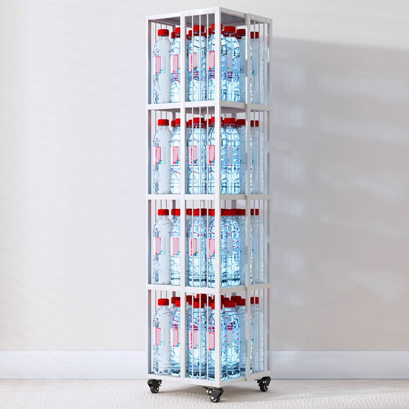 Estantería moderna de estantería de metal estándar estantería vertical vertical