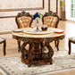 Round Shape Dining Site Table Marble Pedestal Dining Room Collection with Turntable Clearhalo 'Dining Tables & Seating' 'Dining Tables' 'dining_table' 'furn' 'furn_dining_table' 'Furniture' 'furniture_dining_table' 'Kitchen & Dining Furniture' 'kitchen' 'kitchen_dining_table' 1200x1200_3c6b62b6-125c-44be-920c-dad35942b8a2