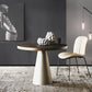 Simple Style Round Pedestal Dining Site Table Stone Dining Room Collection Clearhalo ' dining_table' 'Dining Tables & Seating' 'Dining Tables' 'furn' 'furn_dining_table' 'Furniture' 'furniture_dining_table' 'Kitchen & Dining Furniture' 'kitchen&dining_furn' 'kitchen' 'kitchen_dining_table' 1200x1200_3c6daac9-5b3d-4814-83a8-2ef064d81150