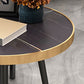 Modernistic Metal 3 Legs End Table Round Slate Top Side End Table Clearhalo 'Coffee & Accent Tables' 'End & Side Tables' 'end_side_tables' 'furn' 'furn_end_side_tables' 'Furniture' 'Living Room Furniture' 1200x1200_3c712b99-2acf-4793-ab78-a450a31d0497