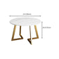 Glam 1/7 Pieces Dining Set Circular Stone Dining Table for Dining Room Clearhalo 'Dining Room Sets' 'Dining Tables & Seating' 'dining_room_set' 'furn' 'furn_dining_room_set' 'Furniture' 'furniture_dining_room_set' 'Kitchen & Dining Furniture' 1200x1200_3c727a35-f6d8-4a2e-b7c5-5dd26fdccbc7