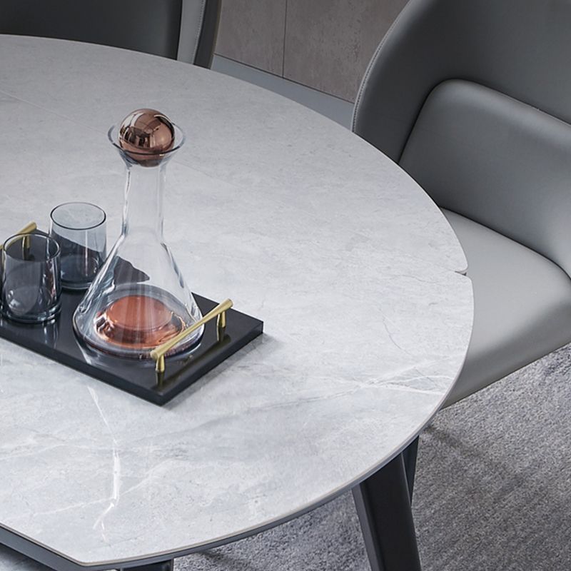 Set da tavolo da pranzo in pietra in pietra opaco 1/2/5/7 PC set di dinette moderna