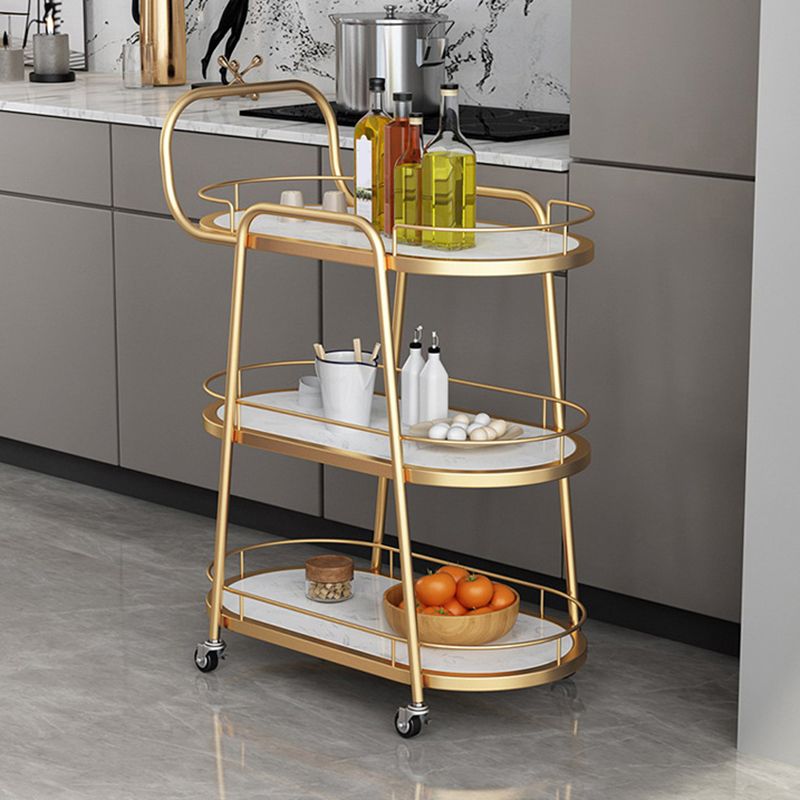 Rolling Contemporary Prep Table Metal Prep Table for Kitchen Use Clearhalo 'furn' 'furn_kitchen_islands_carts' 'Furniture' 'Kitchen & Dining Furniture' 'Kitchen Islands & Carts' 'kitchen_islands_carts' 1200x1200_3c7568c3-f266-4631-ac52-c4216b244e12