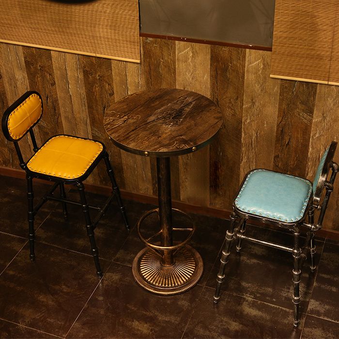 Industrial 1/2/3 Pièces Table de table en bois massif set Bistro Set pour usage domestique