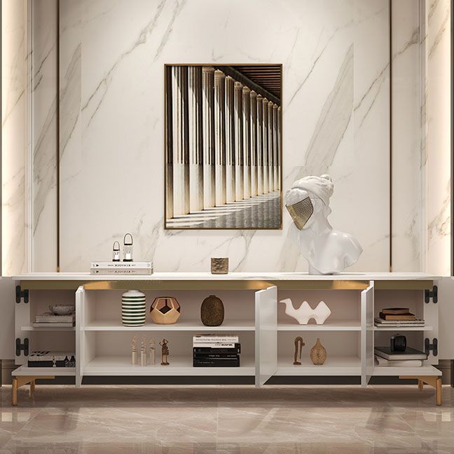 Contemporary TV Media Stand Stone TV Media Console for Living Room Clearhalo 'furn' 'furn_tv_stands_entertainment_centers' 'Furniture' 'Living Room Furniture' 'TV Stands & Entertainment Centers' 'TV Stands & Media Storage Furniture' 'tv_stands_entertainment_centers' 1200x1200_3c773efd-83b2-4110-8cc2-2404f0f0ec54