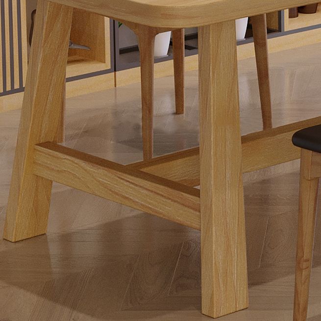 Modern Style Office Desk Solid Wood Trestle Writing Desk for Home Clearhalo 'furn' 'furn_office_desk' 'Furniture' 'Office Desks' 'Office Furniture' 'office_desk' 1200x1200_3c78242f-bc7c-47a9-8dbc-7856d5f7bfc2