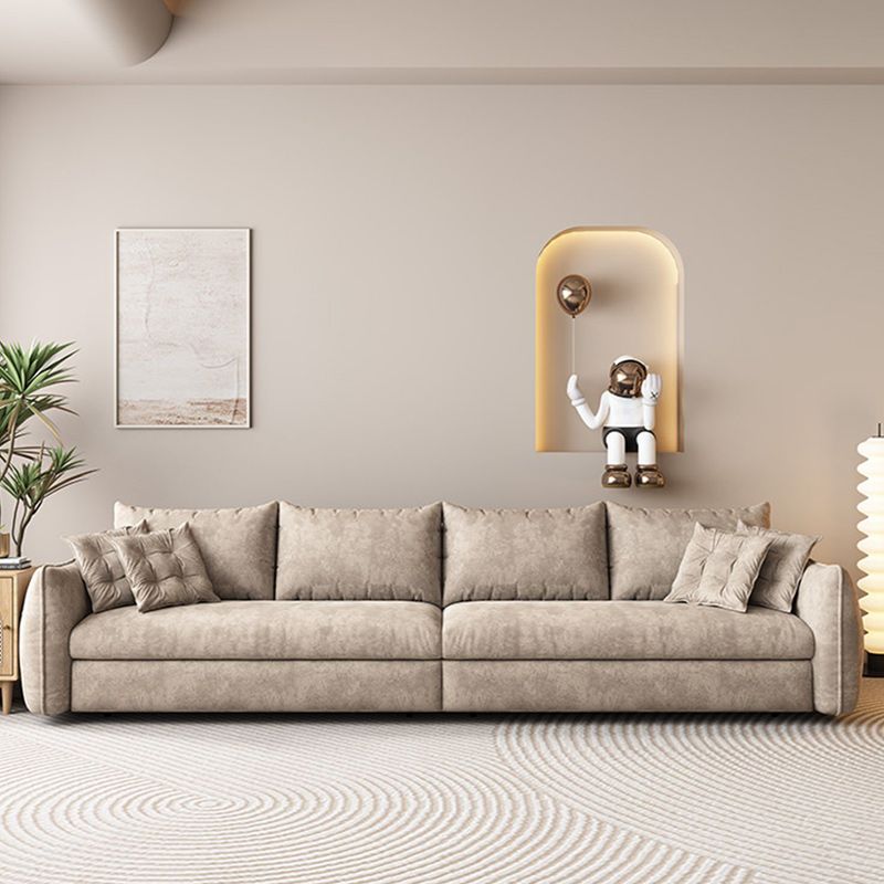 Divano in tessuto moderno letto marrone ridotto divano dormiente con archiviazione