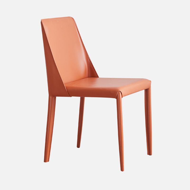 Contemporary Style Chairs Kitchen Armless Side Chair with Metal Legs Clearhalo 'Dining Chairs' 'Dining Tables & Seating' 'dining_chair' 'furn' 'furn_dining_chair' 'Furniture' 'furniture_dining_chair' 'Kitchen & Dining Furniture' 1200x1200_3c798b94-eea3-49cb-aa5c-3eacf9ee31ce