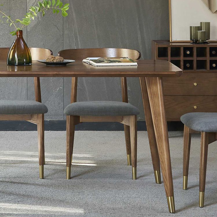 Traditional Luxury Dining Table Rectangle Solid Wood Dining Table with 4 Legs for Home Clearhalo ' dining_table' 'Dining Tables & Seating' 'Dining Tables' 'furn' 'furn_dining_table' 'Furniture' 'furniture_dining_table' 'Kitchen & Dining Furniture' 'kitchen&dining_furn' 'kitchen' 'kitchen_dining_table' 1200x1200_3c7cd4ff-249f-44d4-bf44-341f68f987b5