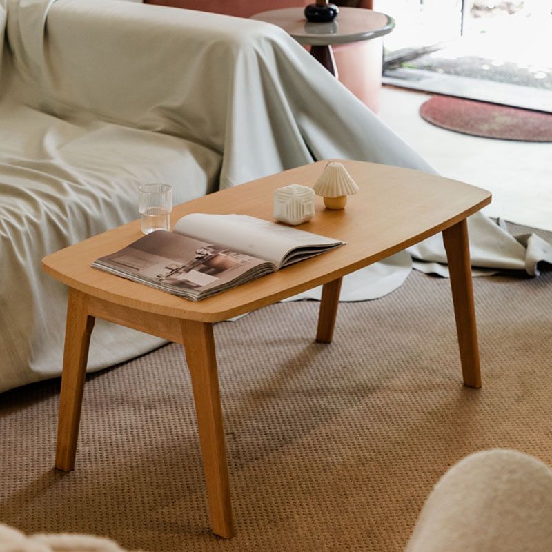 Wooden 4 Legs Cocktail Table Modern Rectangular Coffee Table for Living Room Clearhalo 'Coffee & Accent Tables' 'Coffee Tables' 'coffee_tables' 'furn' 'furn_coffee_tables' 'Furniture' 'furniture_coffee_tables' 'Living Room Furniture' 1200x1200_3c80266d-1cf3-417e-abc9-94d29c0224c7