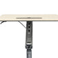 Contemporary Office Desk Rectangular Standing Desk Converter with Caster Wheels