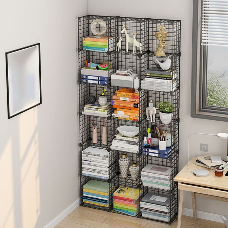 Bibliothèque en métal contemporain fermé étagère pour le salon