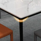 Sintered Stone Dining Table Modern Style 4 Legs Base Rectangle Table for Home Clearhalo ' dining_table' 'Dining Tables & Seating' 'Dining Tables' 'Furniture' 'furniture_dining_table' 'Kitchen & Dining Furniture' 'kitchen&dining_furn' 'kitchen' 'kitchen_dining_table' 1200x1200_3c830e10-b013-48b3-8aa1-3cf135937bae