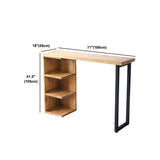 Industrial 1/2/3 Pieces Bar Table Set Rectangle Bar Table with High Wood Stools Clearhalo 'Bar Furniture' 'furn' 'furn_home_bar_bar_sets' 'Furniture' 'Home Bars & Bar Sets' 'home_bar_bar_sets' 'Kitchen & Dining Furniture' 1200x1200_3c839e98-7d3f-43a8-aadd-8819a79891b0